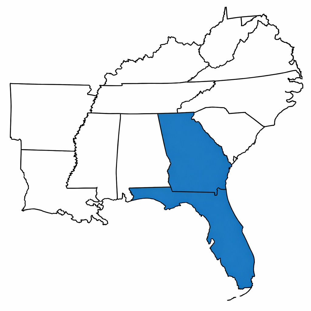 BDL of Florida Service Area - Florida and Georgia